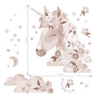 Boho unicorn wall sticker