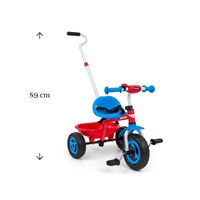 Kids tricycle Milly Mally Boby TURBO Cool Red