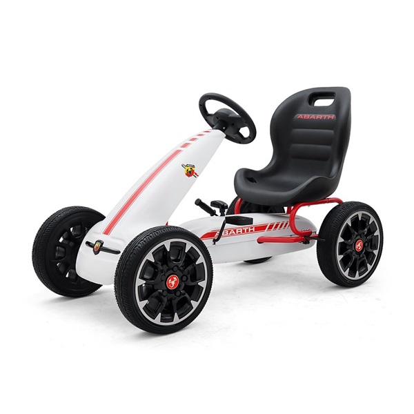 Kids Go-kart Milly Mally Abarth white