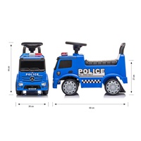 Children‘s bicycle with sound Mercedes Milly Mally POLICE blue