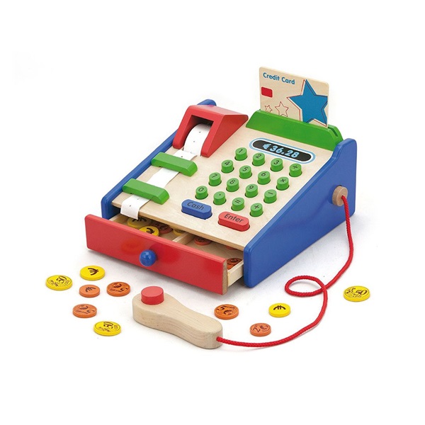 Wooden cash register for children Viga