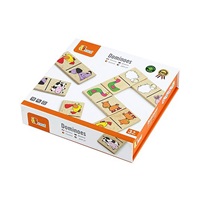 Wooden dominoes for children Viga Animals