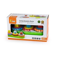 Wooden puzzle Viga Gears and Shapes