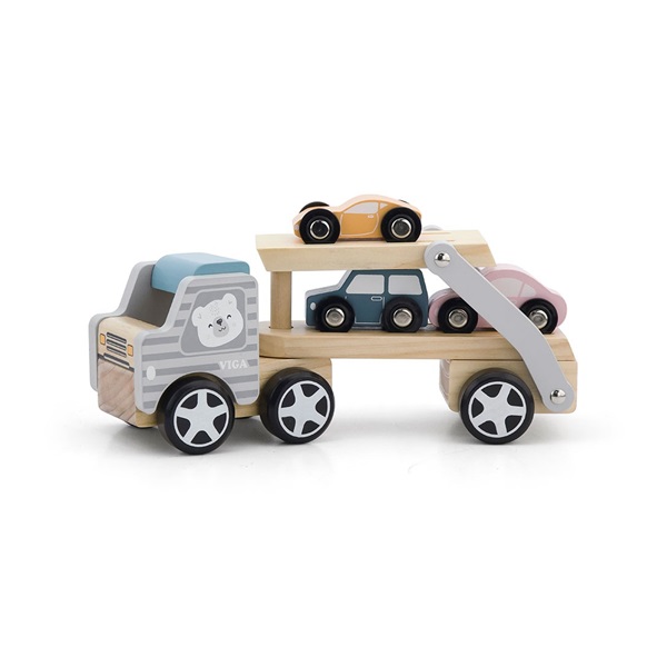 Wooden truck with cars Viga