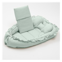 New Baby Dominik green nest with a blanket for baby