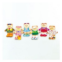 Wooden dressing puzzle Viga Teddy Bear