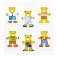 Wooden dressing puzzle Viga Bear boy