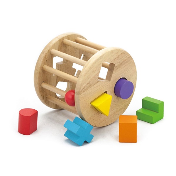 Wooden jigsaw shapes Viga Wheel