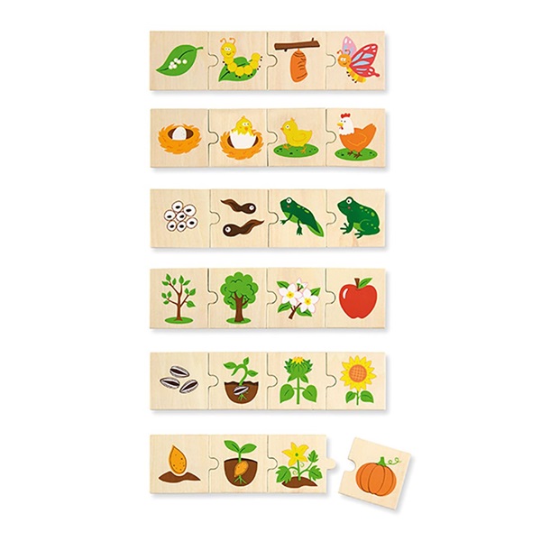 Wooden puzzle for the little ones Viga How to grow...
