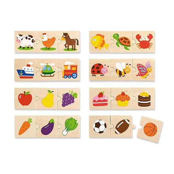 Wooden logic puzzle Viga 24pcs