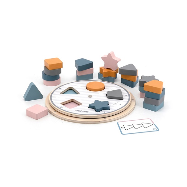 Viga wooden puzzle Shapes and colours