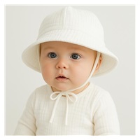 Baby Muslin Hat New Baby Elizabeth, size 86 (12-18m)