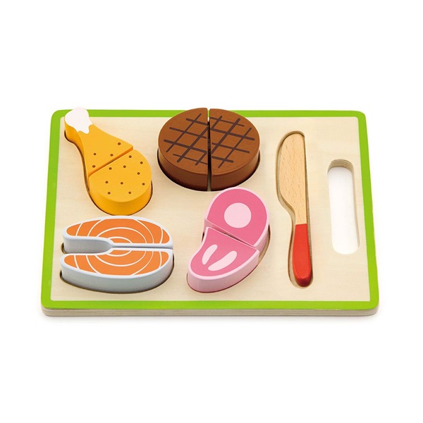 Wooden cutting set Viga Lunch