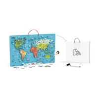 Wooden Magnetic World Map Viga