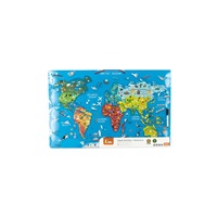 Wooden Magnetic World Map Viga