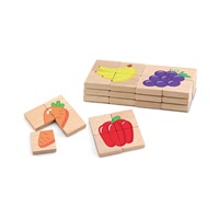 Wooden magnetic puzzle Viga Fruits and Vegetables