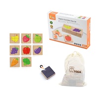 Wooden magnetic puzzle Viga Fruits and Vegetables