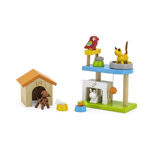 Wooden set of animals Viga