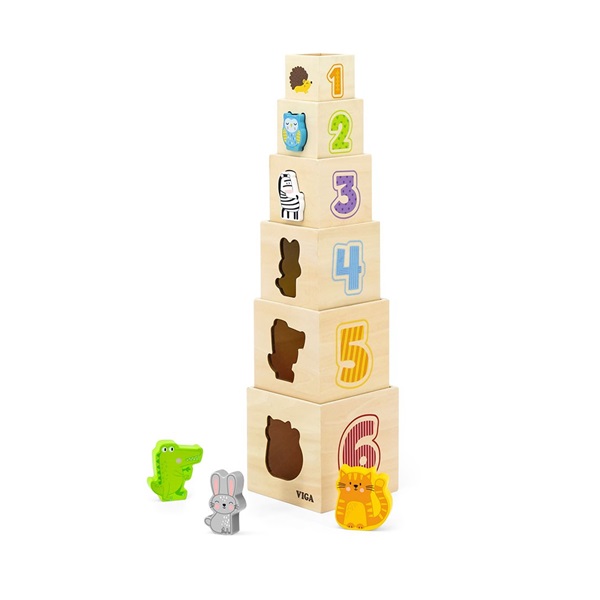 Viga wooden insertion cubes