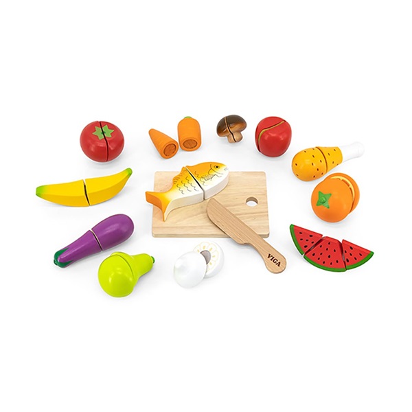 Wooden Cutting Set - Little Chef Viga