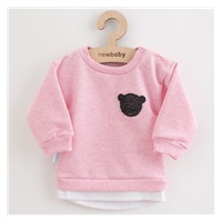 New Baby Brave Bear ABS Pink T-Shirt and Sweatpants Set, size 56 (0-3m)