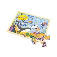 Wooden puzzle 48 pieces Viga Sea Life