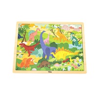 Wooden puzzle 48 pieces Viga Dinosaurs