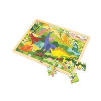 Wooden puzzle 48 pieces Viga Dinosaurs