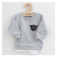 New Baby Brave Bear ABS grey T-shirt and sweatpants set, size 62 (3-6m)