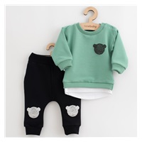 New Baby Brave Bear ABS Green Baby T-Shirt and Sweatpants Set, size 62 (3-6m)