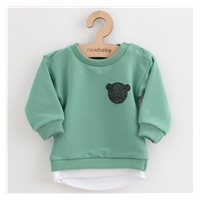 New Baby Brave Bear ABS Green Baby T-Shirt and Sweatpants Set, size 62 (3-6m)