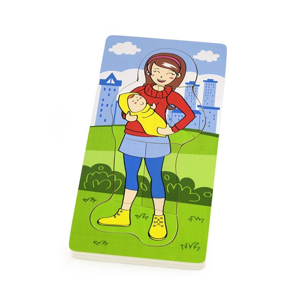 Wooden puzzle Viga How a baby grows