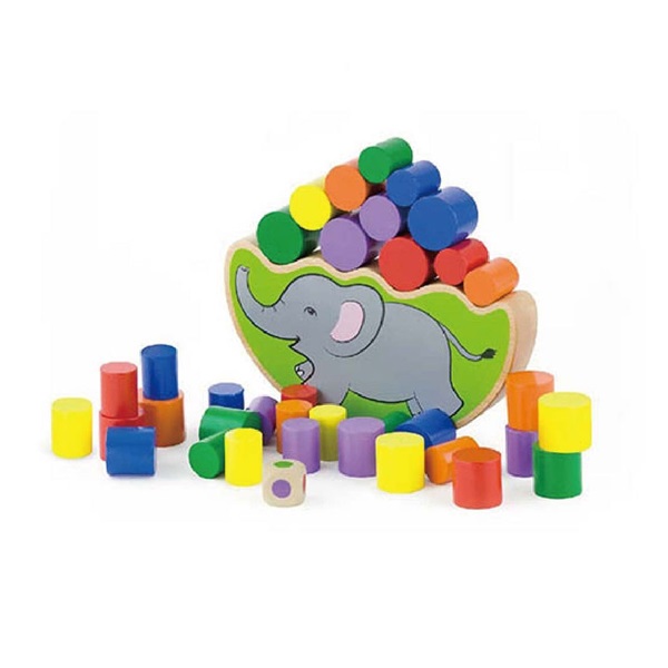 Wooden game Viga Balancing Elephant