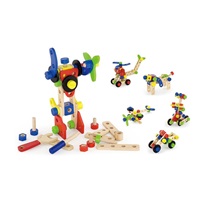 Wooden construction kit Viga 68 pieces