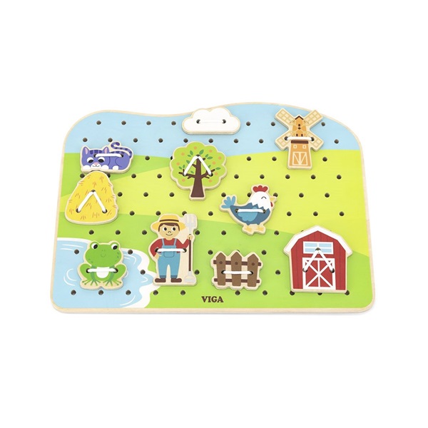 Viga Farm wooden stringing machine