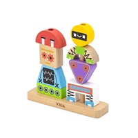 Wooden blocks Viga Robot