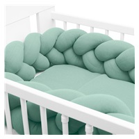 Muslin crib mattress cover New Baby green