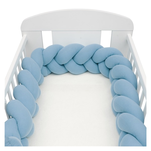 Muslin crib mattress cover New Baby blue