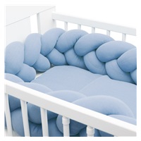 Muslin crib mattress cover New Baby blue