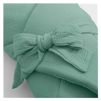 Muslin wrap with hood New Baby green