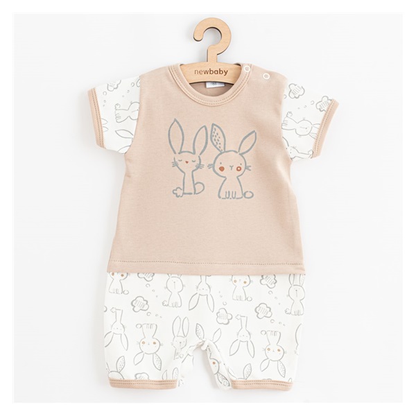 Baby summer cotton jumpsuit New Baby Rabbit friends, size 80 (9-12m)