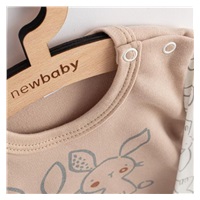 New Baby Rabbit friends Long Sleeve Cotton Baby Bodysuit, size 68 (4-6m)