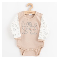 New Baby Rabbit friends Long Sleeve Cotton Baby Bodysuit, size 74 (6-9m)