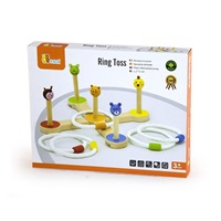 Wooden game Viga Throwing Rings