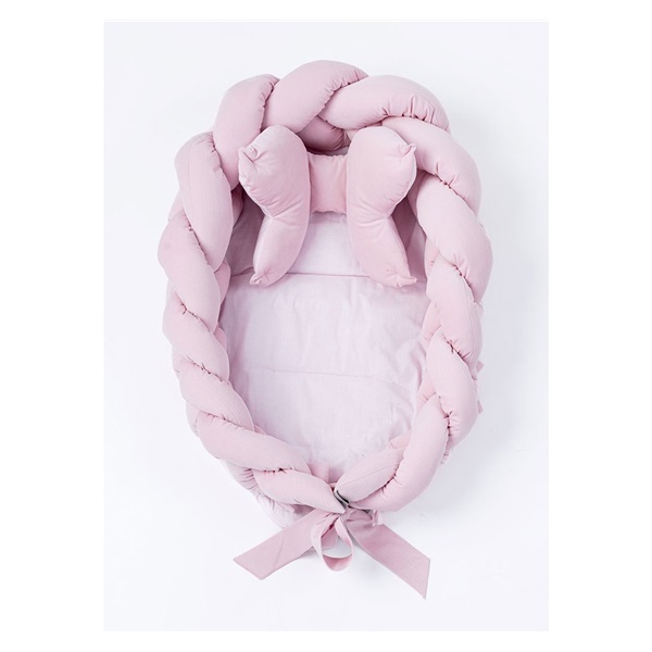 Knitted nest for baby Velvet Belisima pink