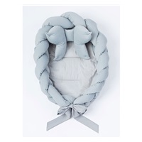 Knitted baby nest Velvet Belisima grey