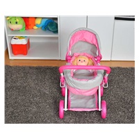 Milly Mally Alice Prestige Pink Baby Doll Stroller