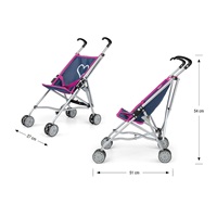 Milly Mally Julia Prestige Navy Baby Golf Stroller for Dolls