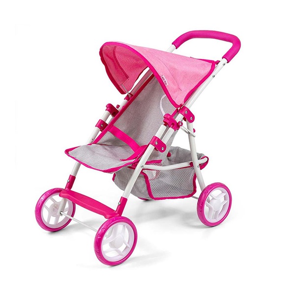 Milly Mally Natalie Prestige Pink Sports Stroller for Dolls