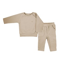 Baby T-shirt with long sleeves and sweatpants Koala Bello beige, size 62 (3-6m)